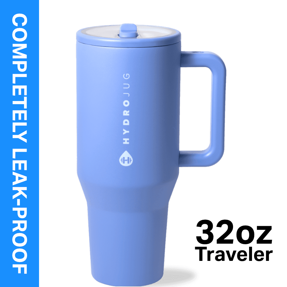 Frostbuddy™ HydroJug Traveler 32 oz Water Bottle, Stainless Steel Insulated Tumbler - Leakproof Insulated Water Bottle