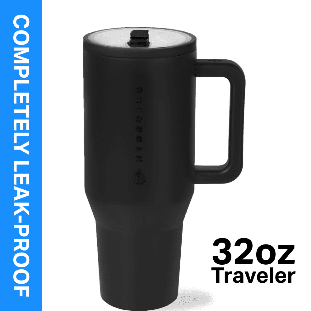 Frostbuddy™ HydroJug Traveler 32 oz Water Bottle, Stainless Steel Insulated Tumbler - Leakproof Insulated Water Bottle