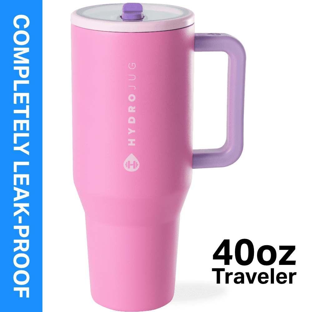Frostbuddy™ HydroJug Traveler 40 oz Water Bottle, Stainless Steel Insulated Tumbler - Leakproof Insulated Water Bottle