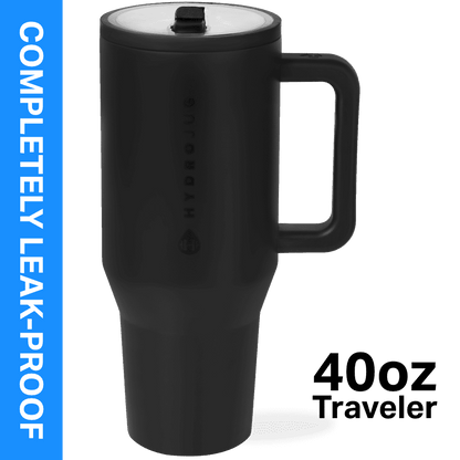 Frostbuddy™ HydroJug Traveler 40 oz Water Bottle, Stainless Steel Insulated Tumbler - Leakproof Insulated Water Bottle