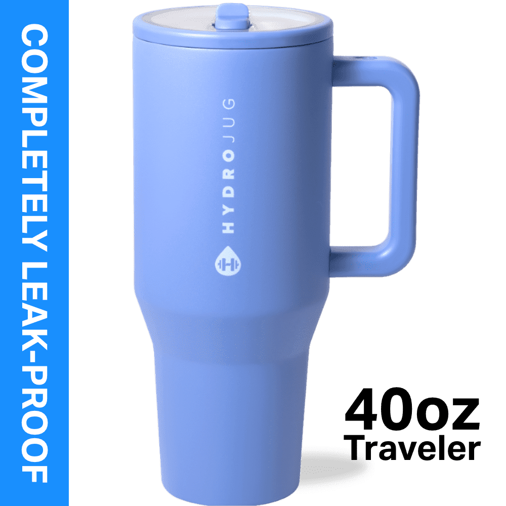 Frostbuddy™ HydroJug Traveler 40 oz Water Bottle, Stainless Steel Insulated Tumbler - Leakproof Insulated Water Bottle
