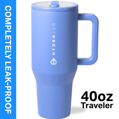 Frostbuddy™ HydroJug Traveler 40 oz Water Bottle, Stainless Steel Insulated Tumbler - Leakproof Insulated Water Bottle