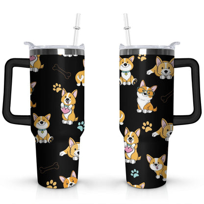 Frostbuddy™ Gift for Dog Lovers Cute Dog Tumbler for Women - 40oz - Insulated Travel Tumbler Cup
