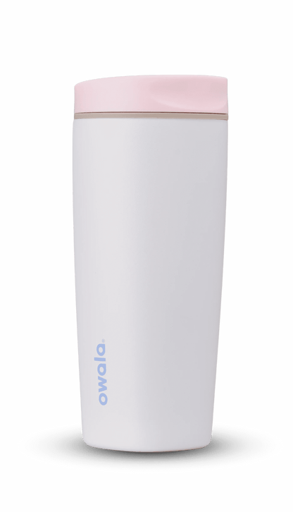 Frostbuddy™ Owala SmoothSip Stainless Steel Coffee Tumbler, 20oz, Cotton Candy Sky - Insulated Travel Tumbler Cup