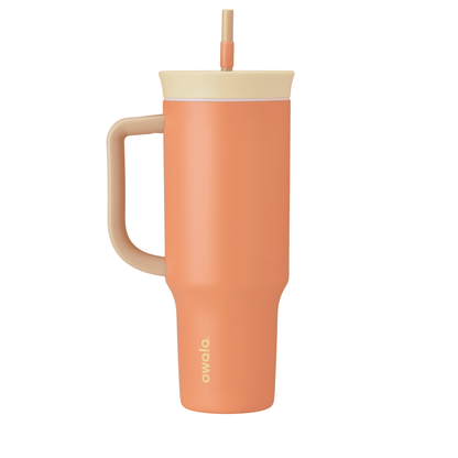 Frostbuddy™ Premium Owala Stainless Steel Tumbler, 40oz, Light Purple - Insulated Travel Tumbler Cup