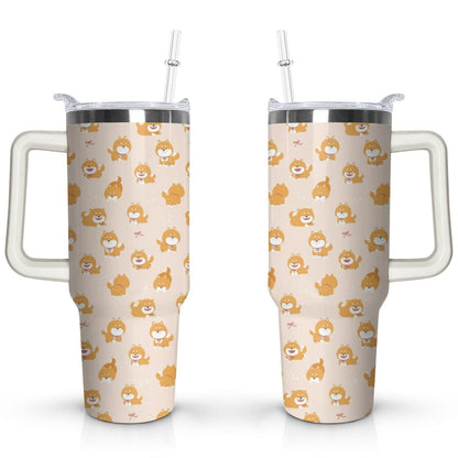 Frostbuddy™ Gift for Dog Lovers Cute Dog Tumbler for Women - 40oz - Insulated Travel Tumbler Cup