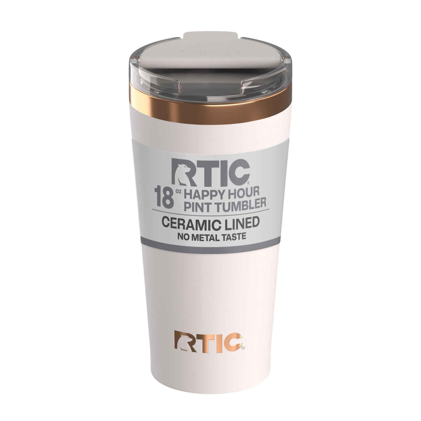 Frostbuddy™ 18 oz Ceramic Lined Insulated Happy Hour Pint Tumbler, Leak - Insulated Travel Tumbler Cup
