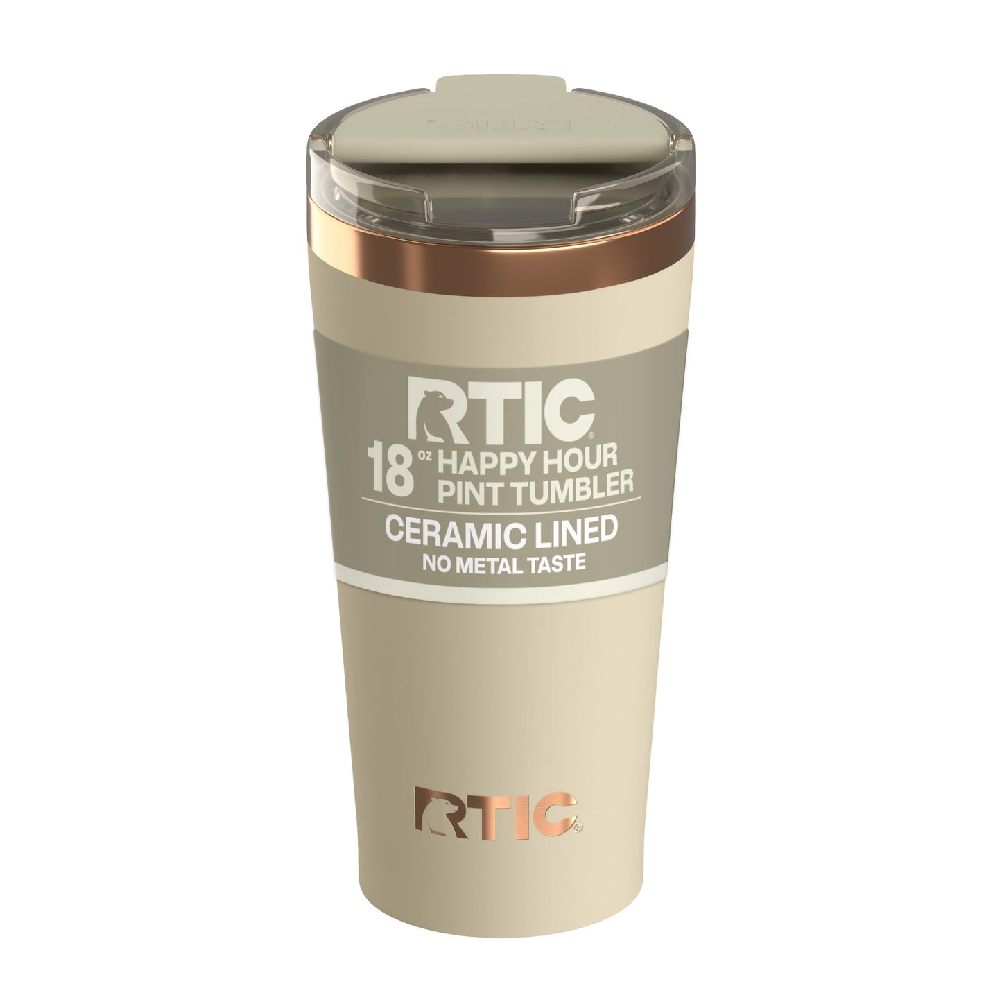 Frostbuddy™ 18 oz Ceramic Lined Insulated Happy Hour Pint Tumbler, Leak - Insulated Travel Tumbler Cup