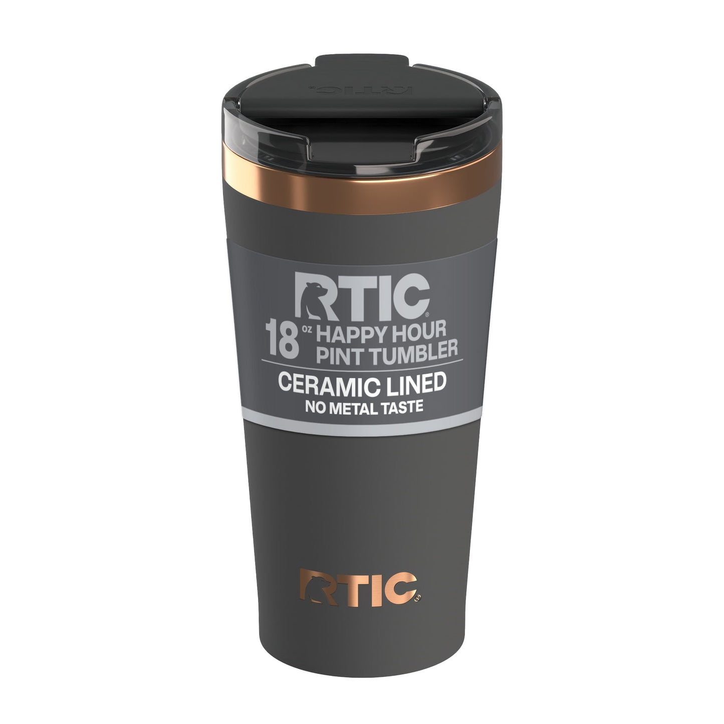 Frostbuddy™ 18 oz Ceramic Lined Insulated Happy Hour Pint Tumbler, Leak - Insulated Travel Tumbler Cup