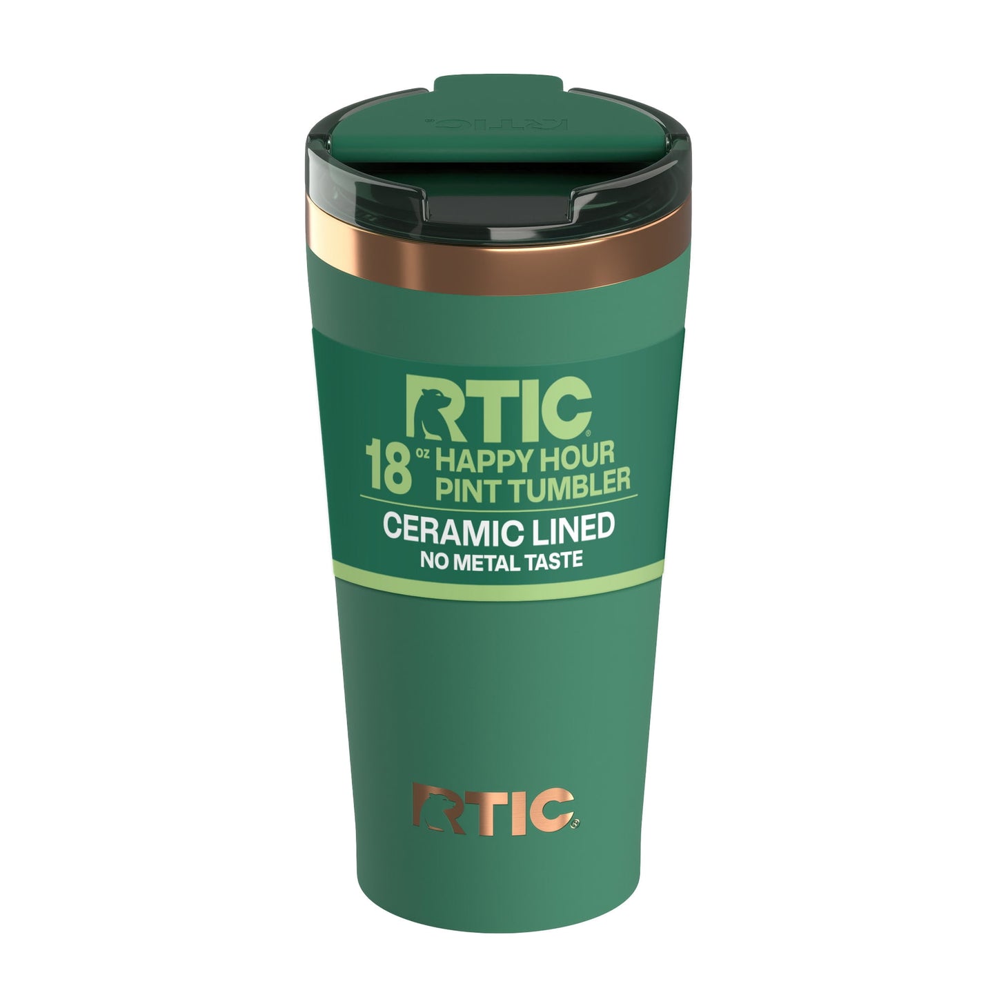 Frostbuddy™ 18 oz Ceramic Lined Insulated Happy Hour Pint Tumbler, Leak - Insulated Travel Tumbler Cup