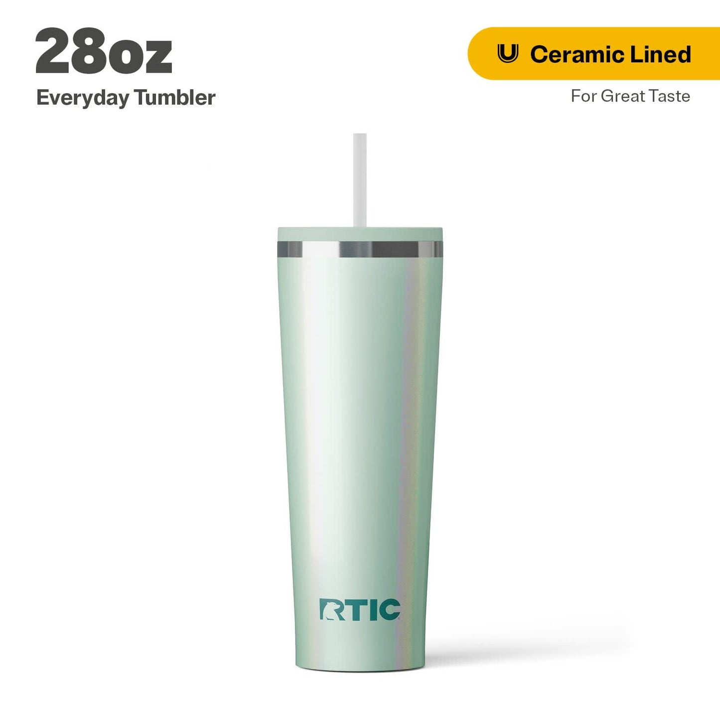 Frostbuddy™ 28 oz Ceramic Lined Everyday Tumbler, Spill-Resistant Straw Lid, Plum - Insulated Travel Tumbler Cup