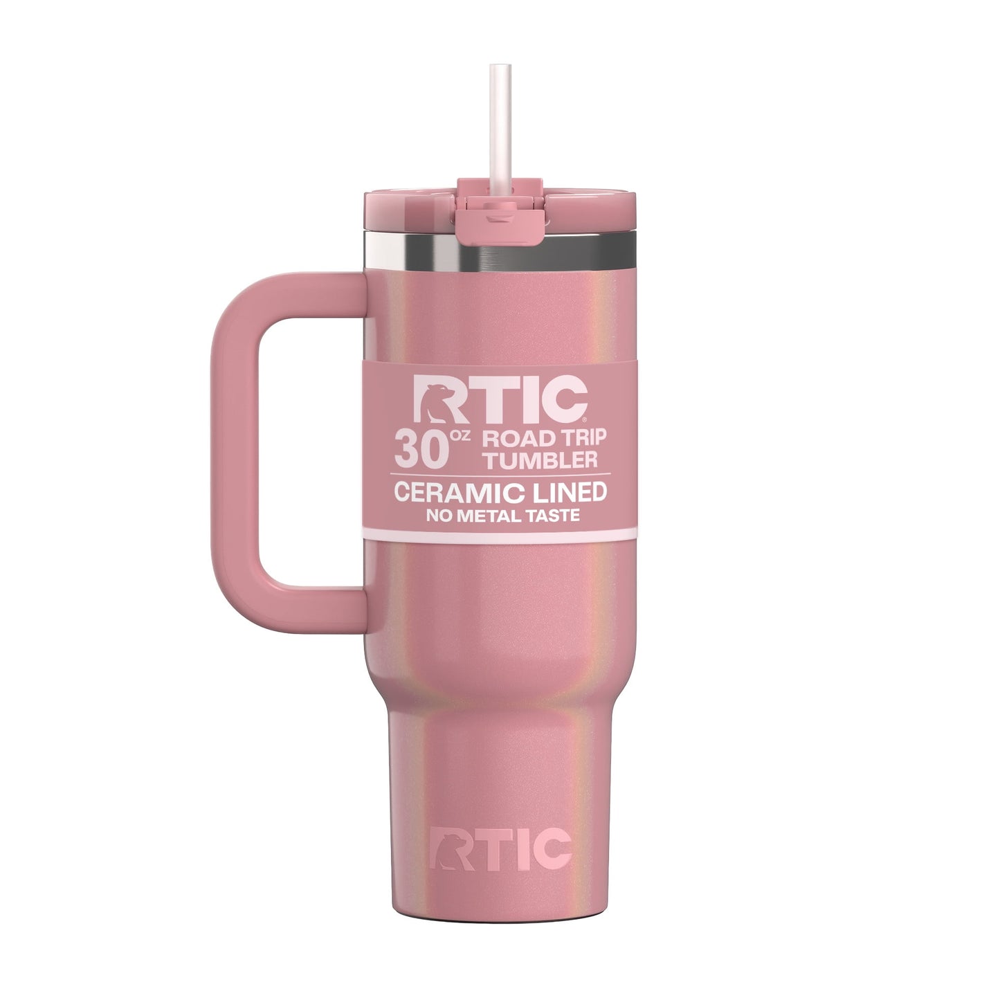 Frostbuddy™ 30 oz Ceramic Lined Road Trip Tumbler with Handle - Insulated Travel Tumbler Cup