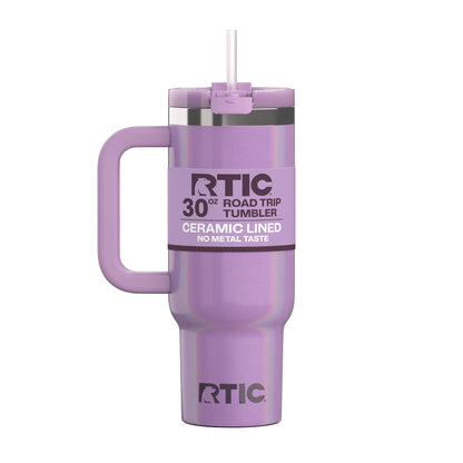 Frostbuddy™ 30 oz Ceramic Lined Road Trip Tumbler with Handle - Insulated Travel Tumbler Cup