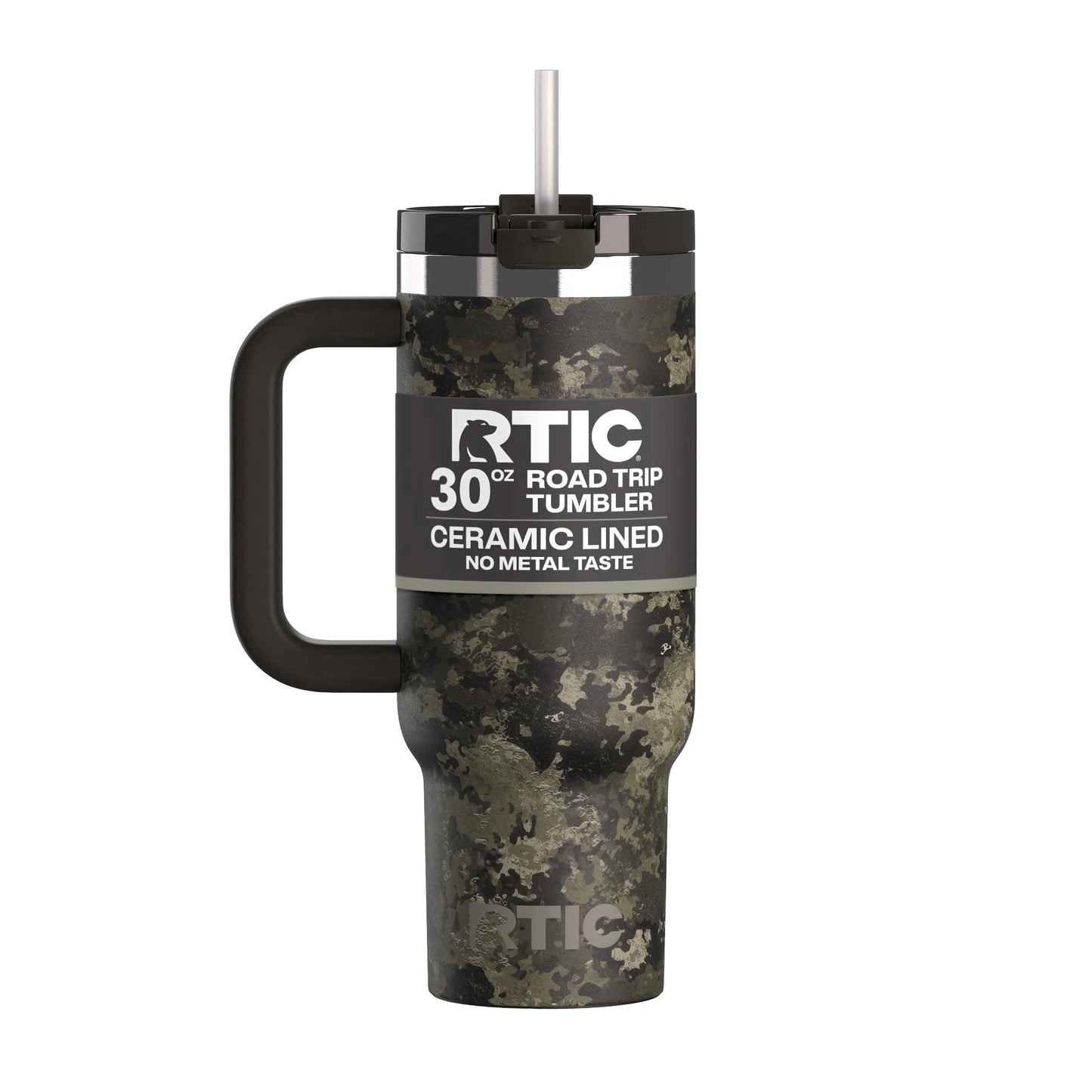 Frostbuddy™ 30 oz Ceramic Lined Road Trip Tumbler with Handle - Insulated Travel Tumbler Cup