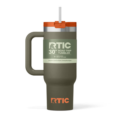 Frostbuddy™ 30 oz Ceramic Lined Road Trip Tumbler with Handle - Insulated Travel Tumbler Cup
