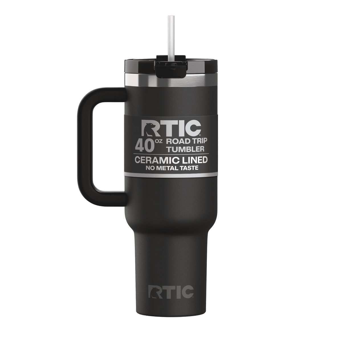 Frostbuddy™ 40 oz Ceramic Lined Road Trip Tumbler with Handle - Insulated Travel Tumbler Cup