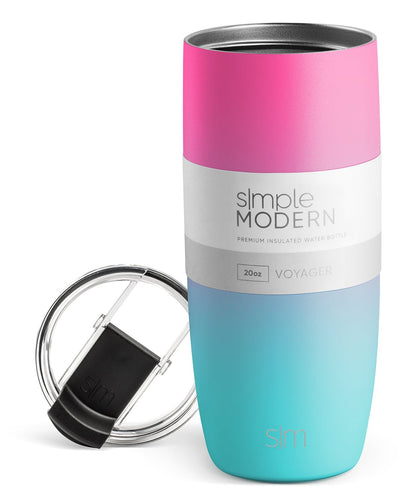 Frostbuddy™ 16oz Voyager Travel Mug Tumbler w/ Clear Flip Lid - Insulated Travel Coffee Mug