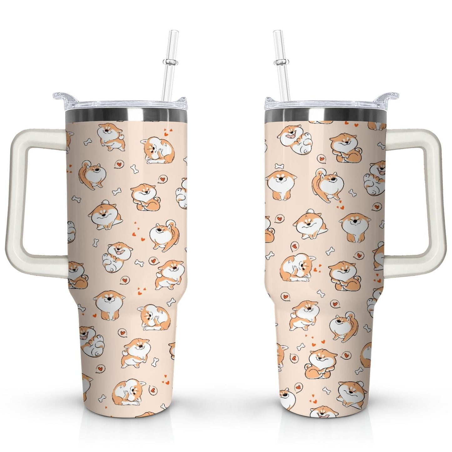 Frostbuddy™ Gift for Dog Lovers Cute Dog Tumbler for Women - 40oz - Insulated Travel Tumbler Cup