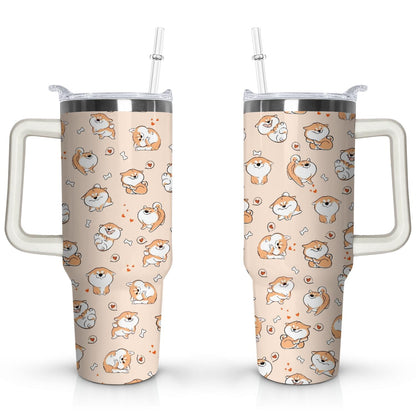 Frostbuddy™ Gift for Dog Lovers Cute Dog Tumbler for Women - 40oz - Insulated Travel Tumbler Cup