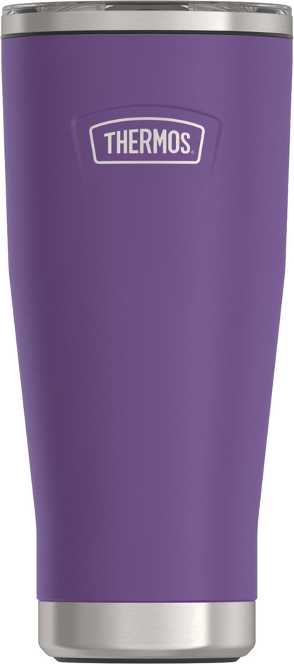 Frostbuddy™ Thermos Stainless Steel Tumbler, w/ Slide Lock Lid, Graphite, 18 oz - Insulated Travel Tumbler Cup