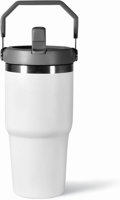 Frostbuddy™ WarmH 20 oz Tumbler with Handle,Insulated Tumbler with Lid and Flip - Insulated Travel Tumbler Cup
