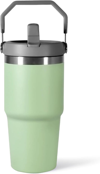Frostbuddy™ WarmH 20 oz Tumbler with Handle,Insulated Tumbler with Lid and Flip - Insulated Travel Tumbler Cup
