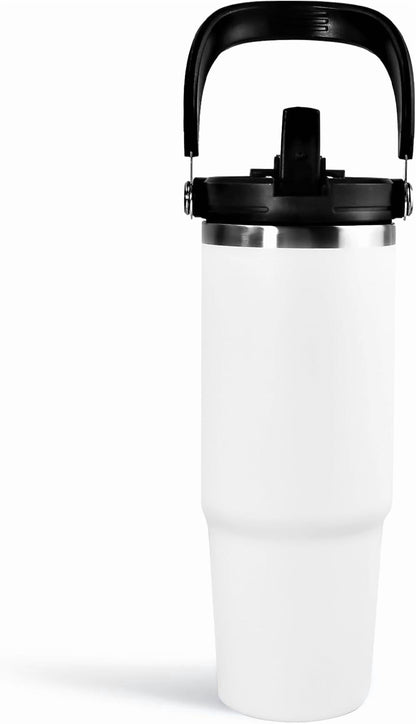 Frostbuddy™ WarmH 20 oz Tumbler with Handle,Insulated Tumbler with Lid and Flip - Insulated Travel Tumbler Cup