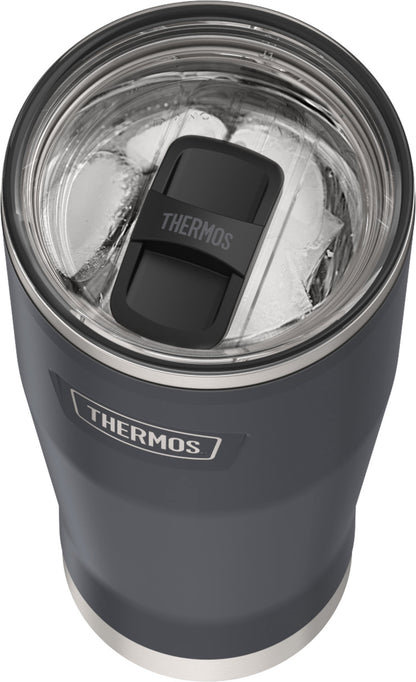Thermos Stainless Steel Tumbler, w/ Slide Lock Lid, Graphite, 18 oz